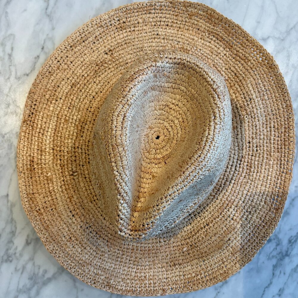 J Crew Wide-brim Raffia Sun Hat